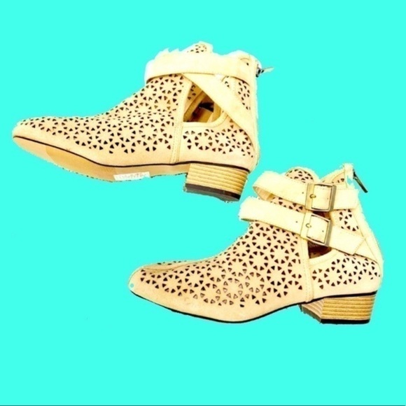 Mark New Laser Cut Out Ankle Boots SZ 10 - Picture 9 of 14